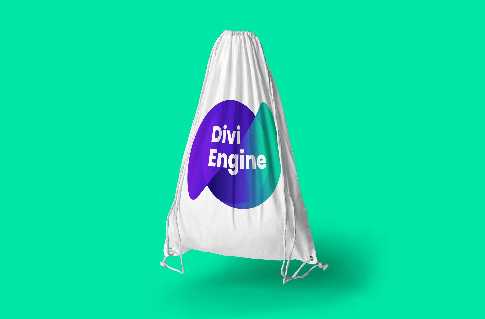 Divi Engine String Bag (Big Logo) - Billede 3
